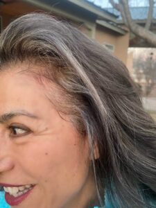 transitional grey hair after 2
