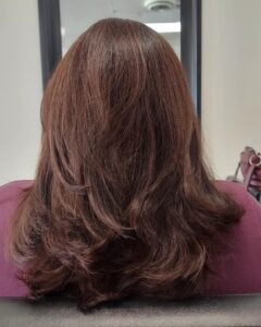 all over single process hair color colour me beautiful hair salon albuquerque