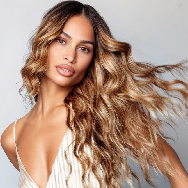 soft brunette hair color
